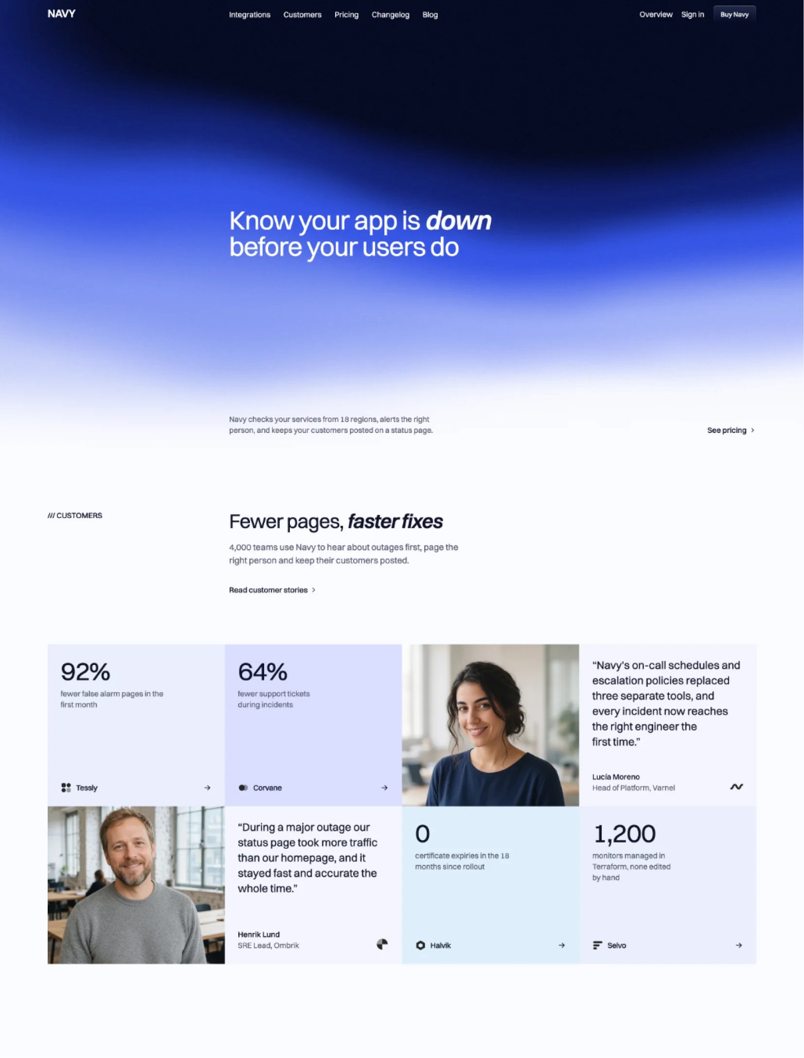 Navy：Astro 与 Tailwind 的 SaaS 主题模板上线
