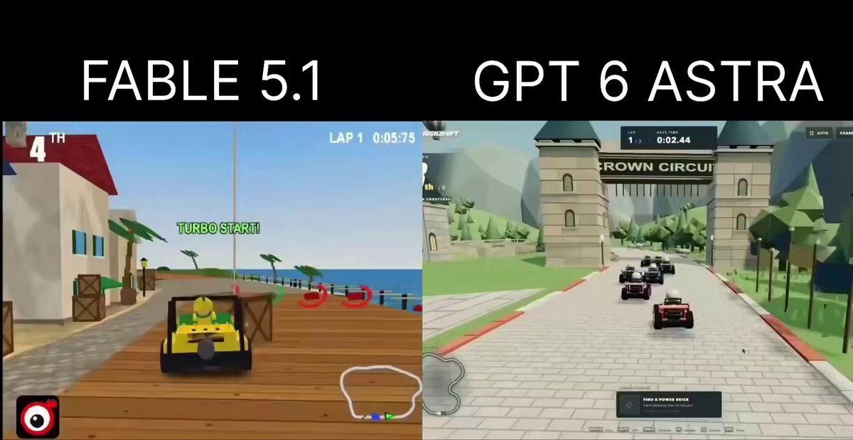 Fable 5.1 与 GPT-6 Astra 同题实时对比