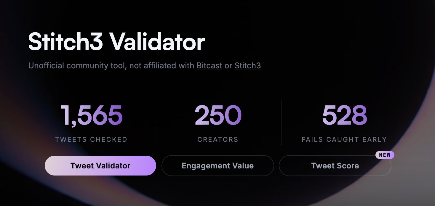 Stitch3 Validator 从 Qwen3-32B 换到 TypeSafe JEV