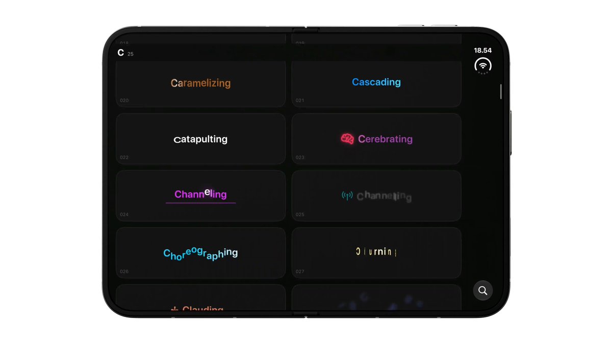 Opus 5.5 generates 184 SwiftUI loading animations