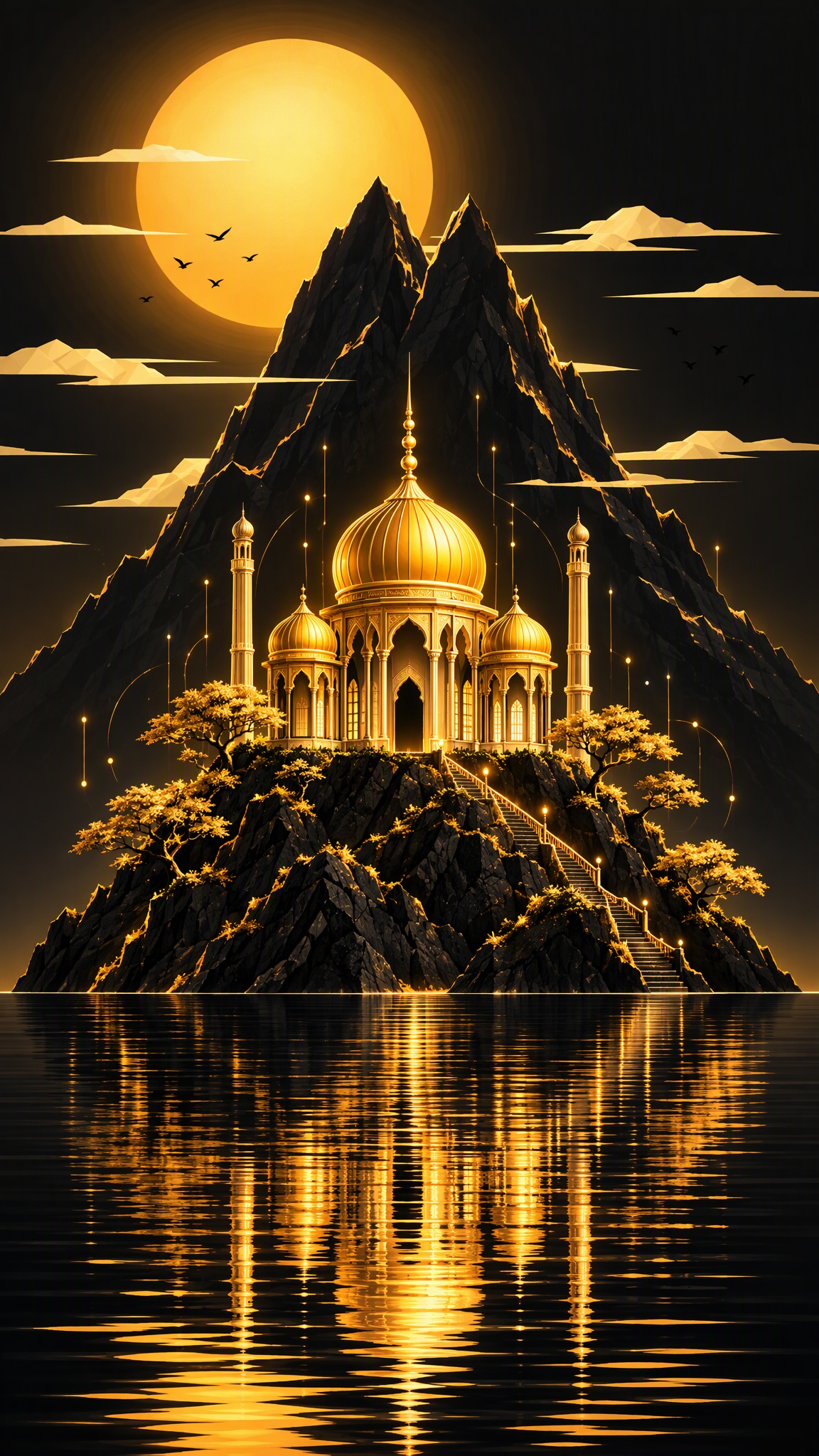 GPT Image 2.5 golden palace morphs into volcano in MiniMax H3 video (image 2 of 2)