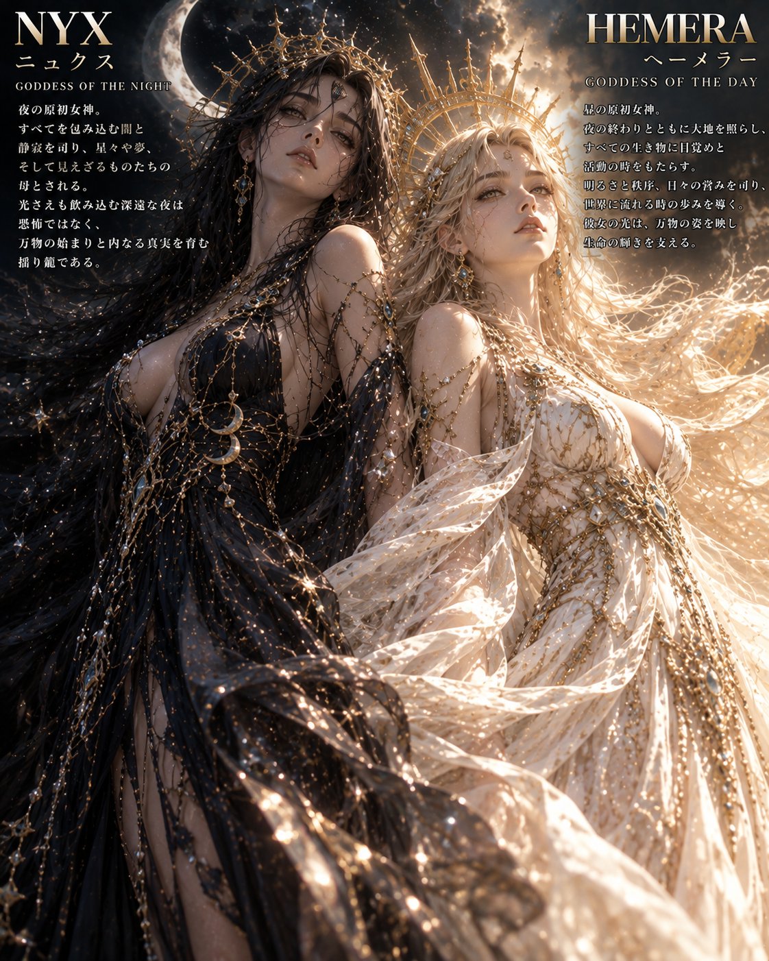 GPT-Image 2.5 renders Greek myth of Nyx and Hemera