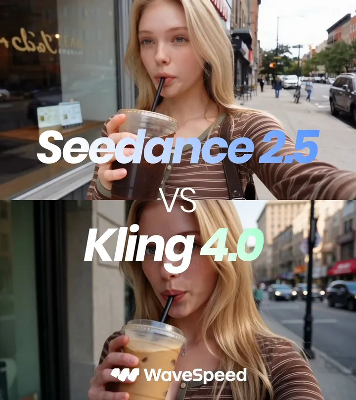 WaveSpeed 对比 Kling 4.0 与 Seedance 2.5 街拍 vlog