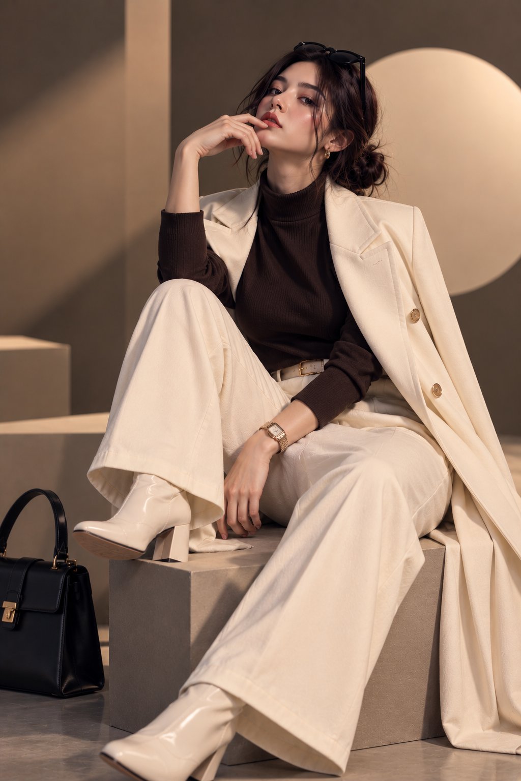 GPT Image 2.5 generates quiet-luxury fashion editorials (image 2 of 2)
