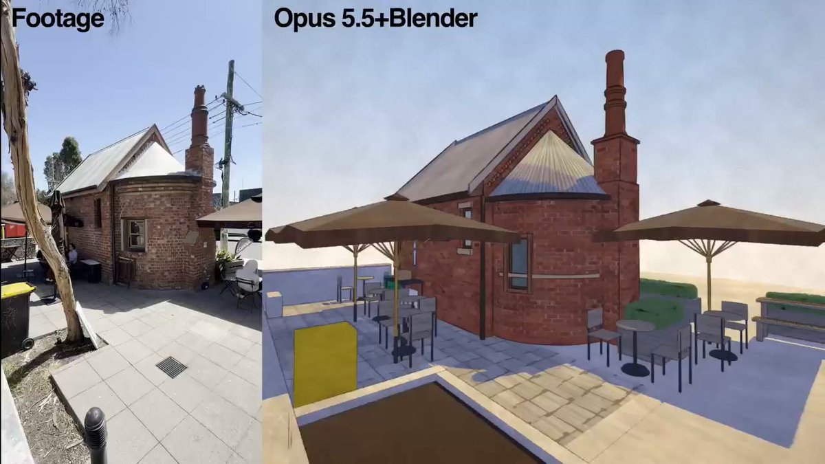 Claude Code and COLMAP turn a 52-second video into a Blender 3D scene