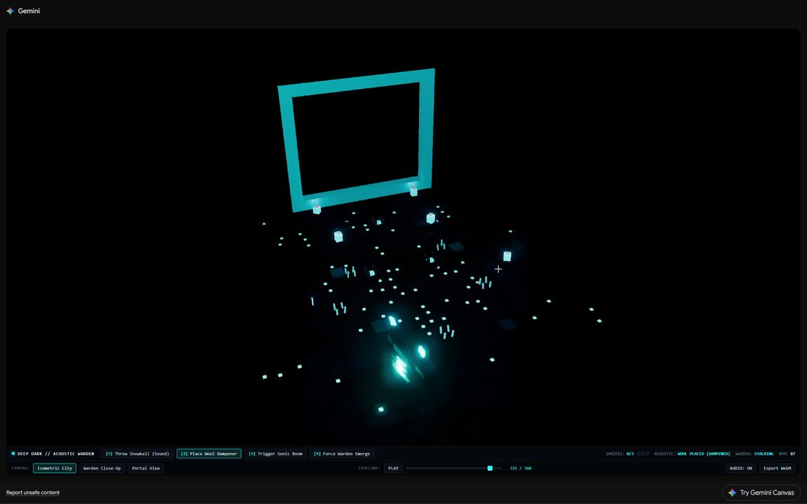 Gemini 4 Pro generates 3D piece "Warden"