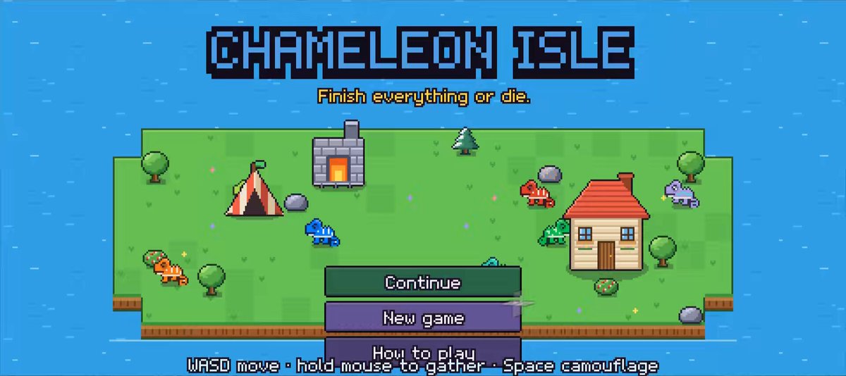 Grok Bot 五任务农场被做成像素游戏 Chameleon Isle