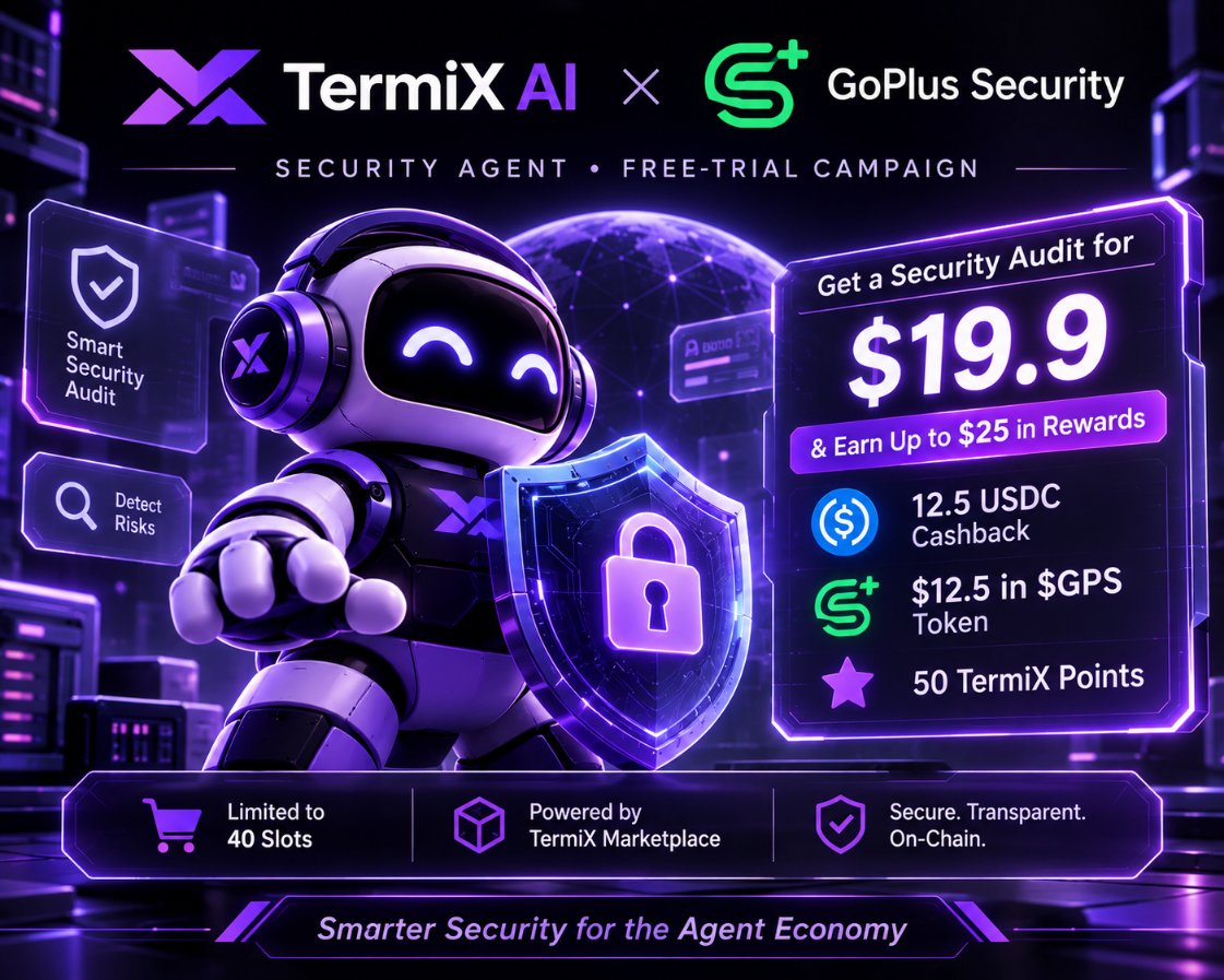 TermiX 与 GoPlus 推出安全审计 Agent 试用