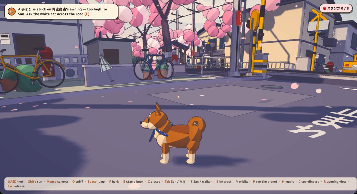 Opus 5.5 builds cel-shaded Shiba town game with no engine