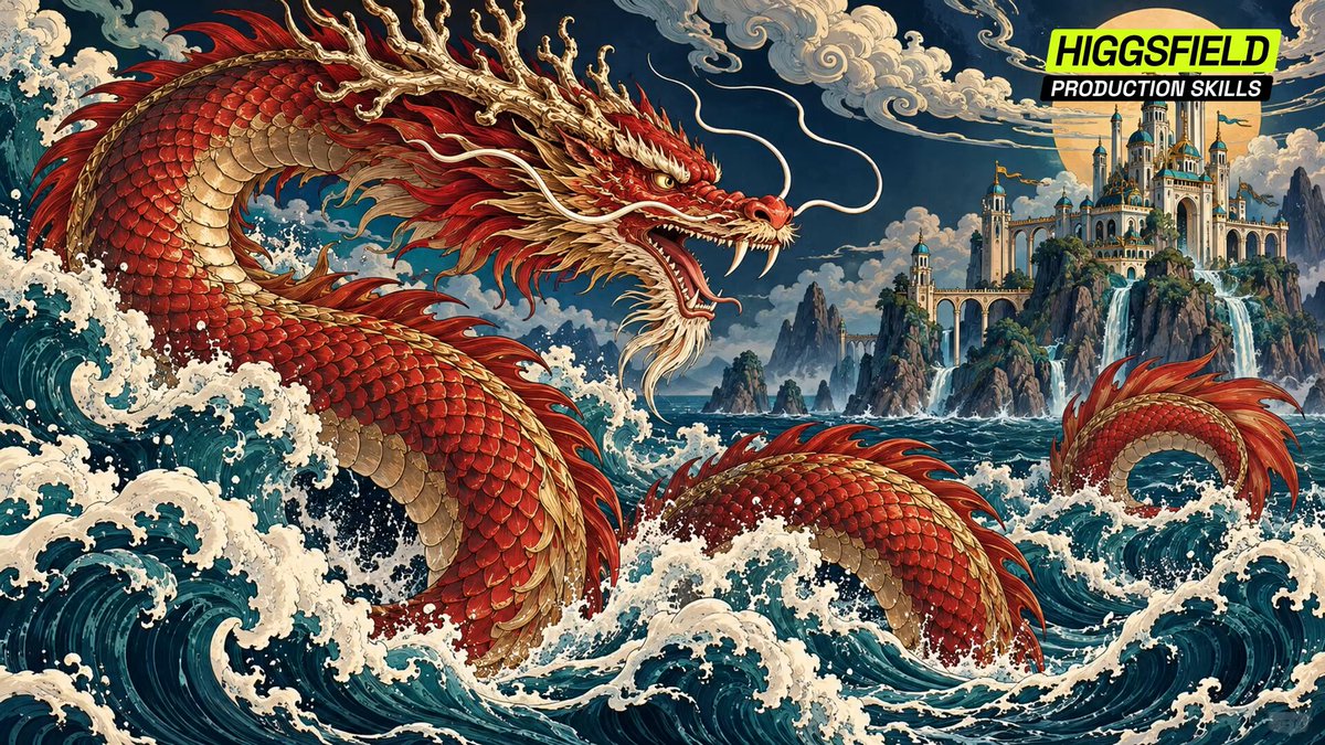 Higgsfield 把位图插画转成可编辑 AI 文件