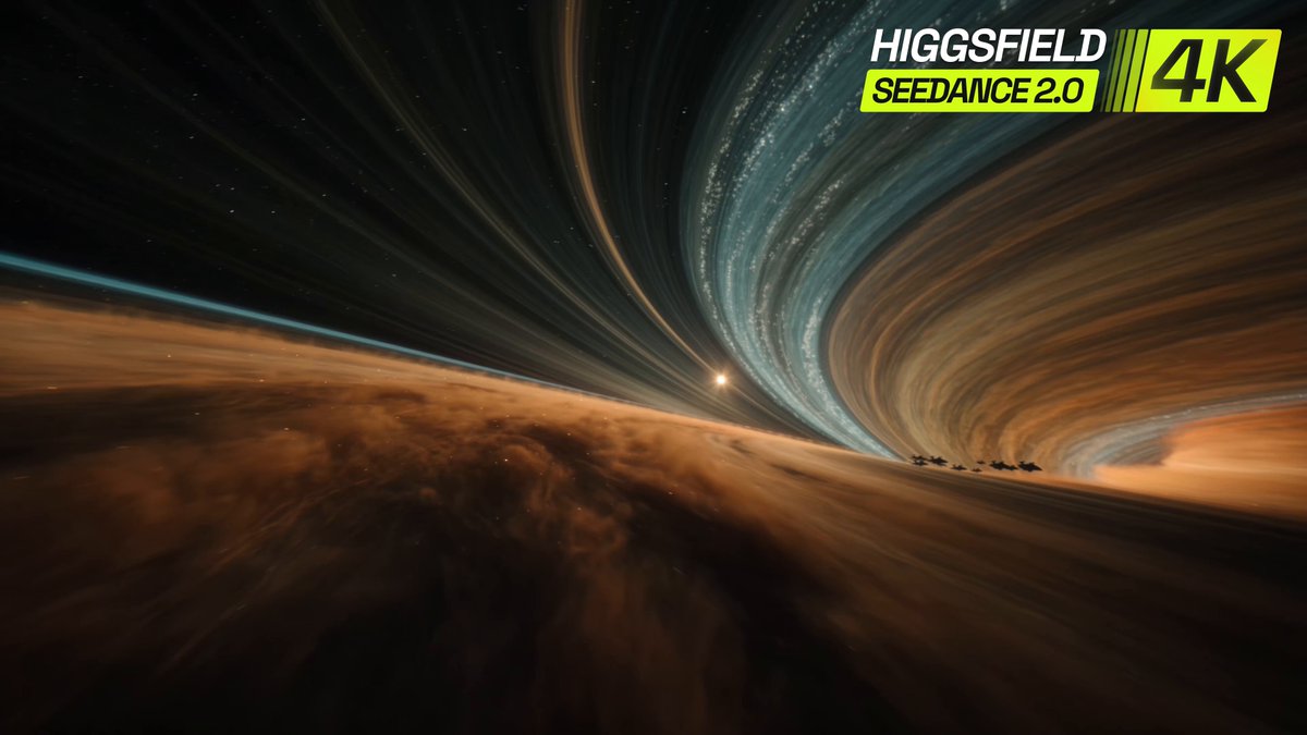 Higgsfield 官方展示 Seedance 2.0 4K AI 特效