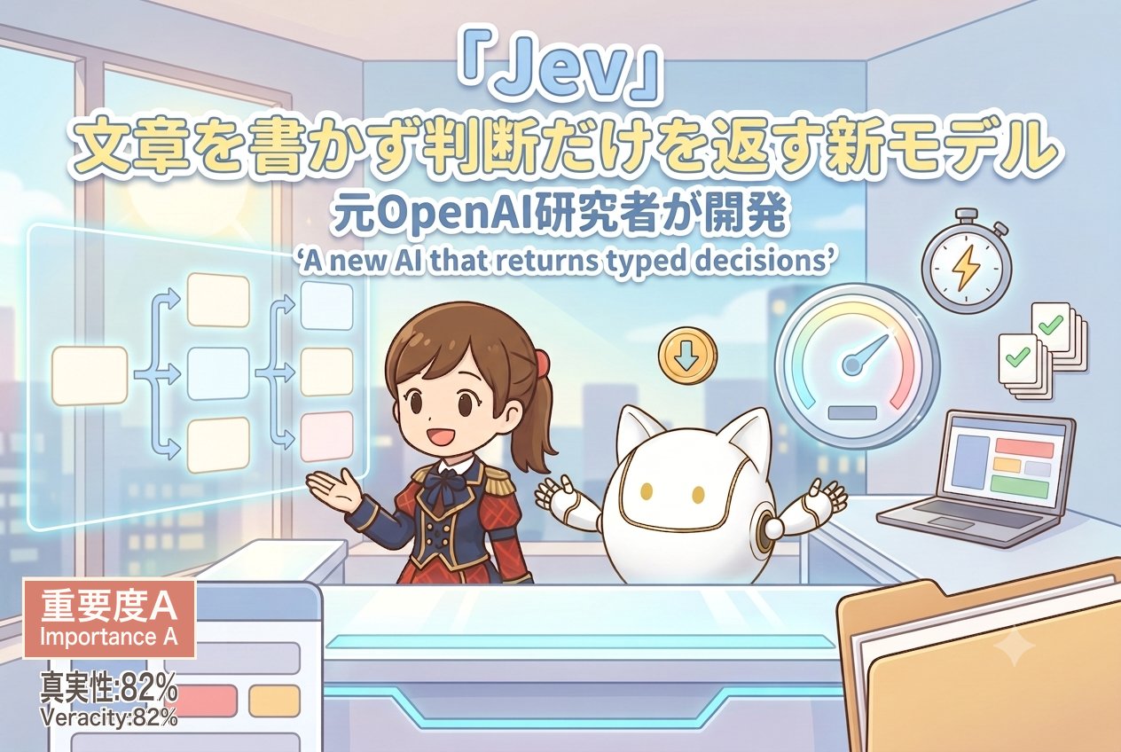 Jev 发布解读:只返回类型化判断的模型