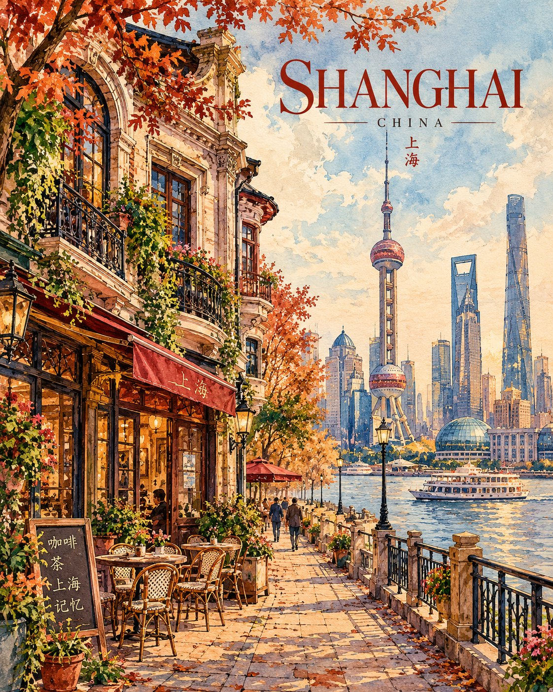 GPT Image 2.5 prompt for a vintage watercolor travel poster