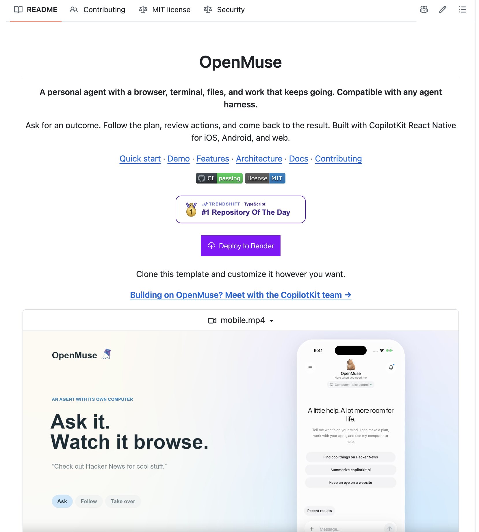 CopilotKit open-sources self-hosted templates for four personal assistants (image 2 of 4)