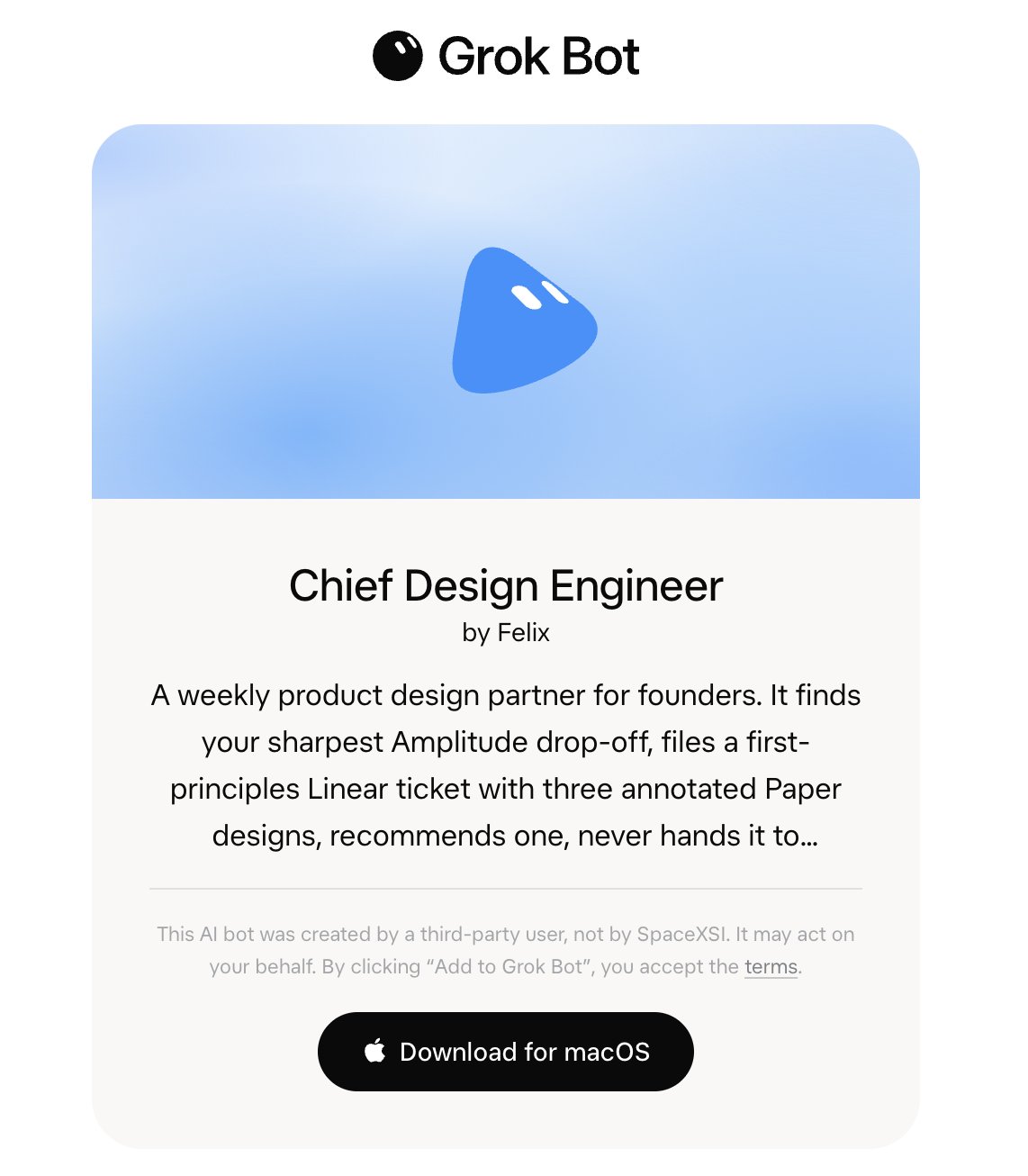 Developer replaces Figma with Grok Bot as design engineer