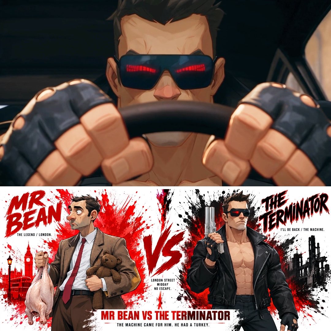 Terminator meets Mr. Bean in a GPT Image 2.5 and Seedance 2.5 short