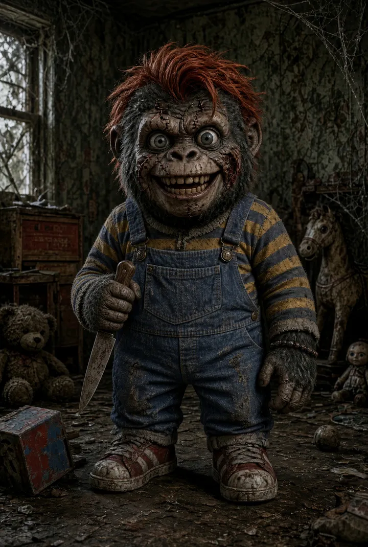 GPT Image 2.5 prompt turns a selfie into a Chucky-style doll
