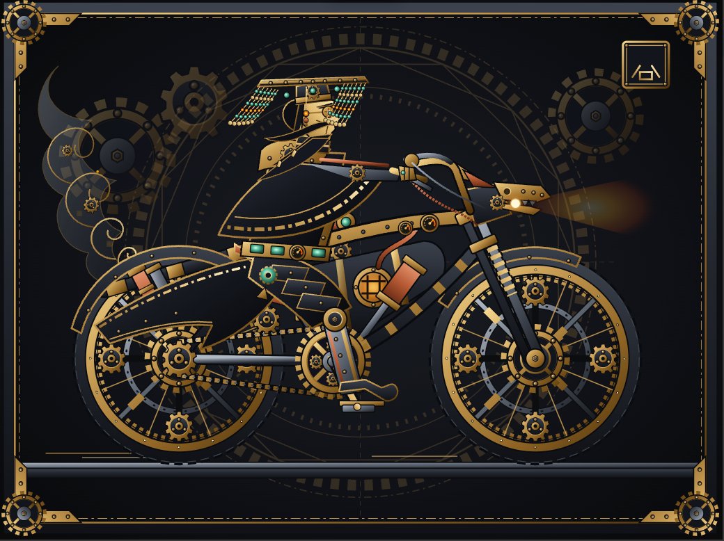 Gemini 4 Argon 生成赛博始皇骑飞龙 SVG 图