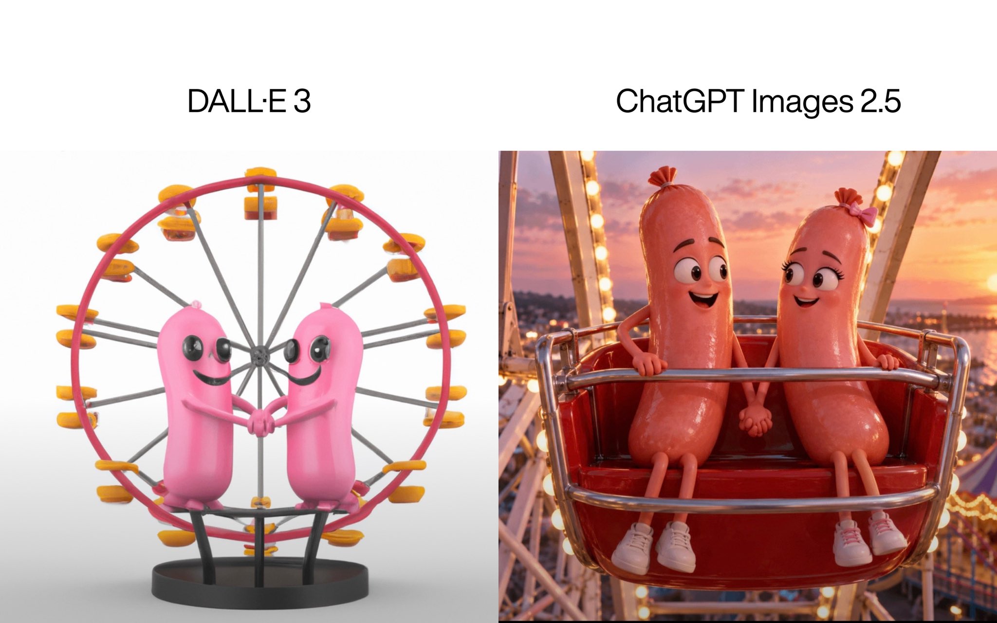 Same prompt: DALL·E 3 in 2023 vs ChatGPT Images 2.5 in 2026