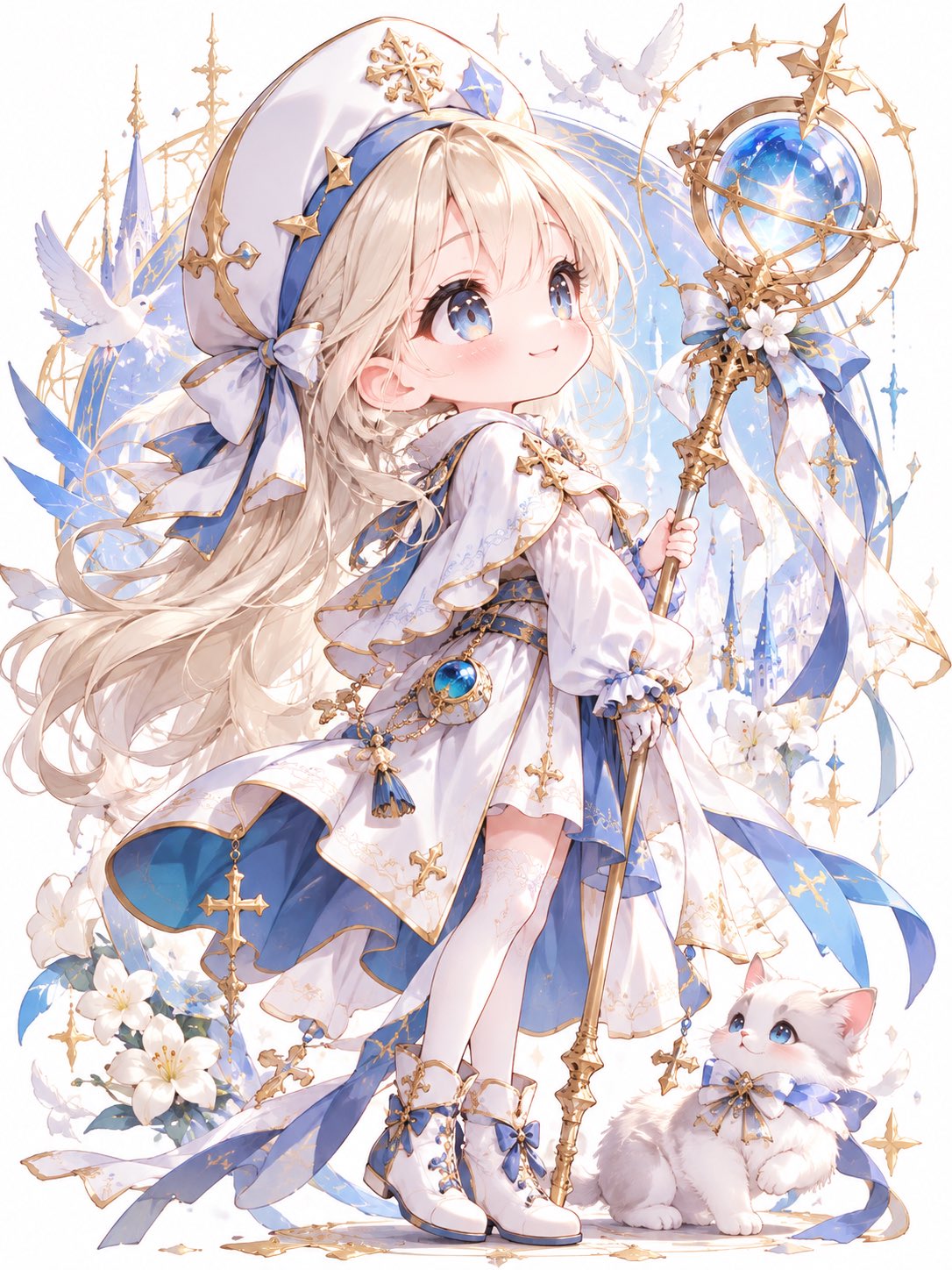 ChatGPT Images 2.5 chibi character illustration, digital art No. 800