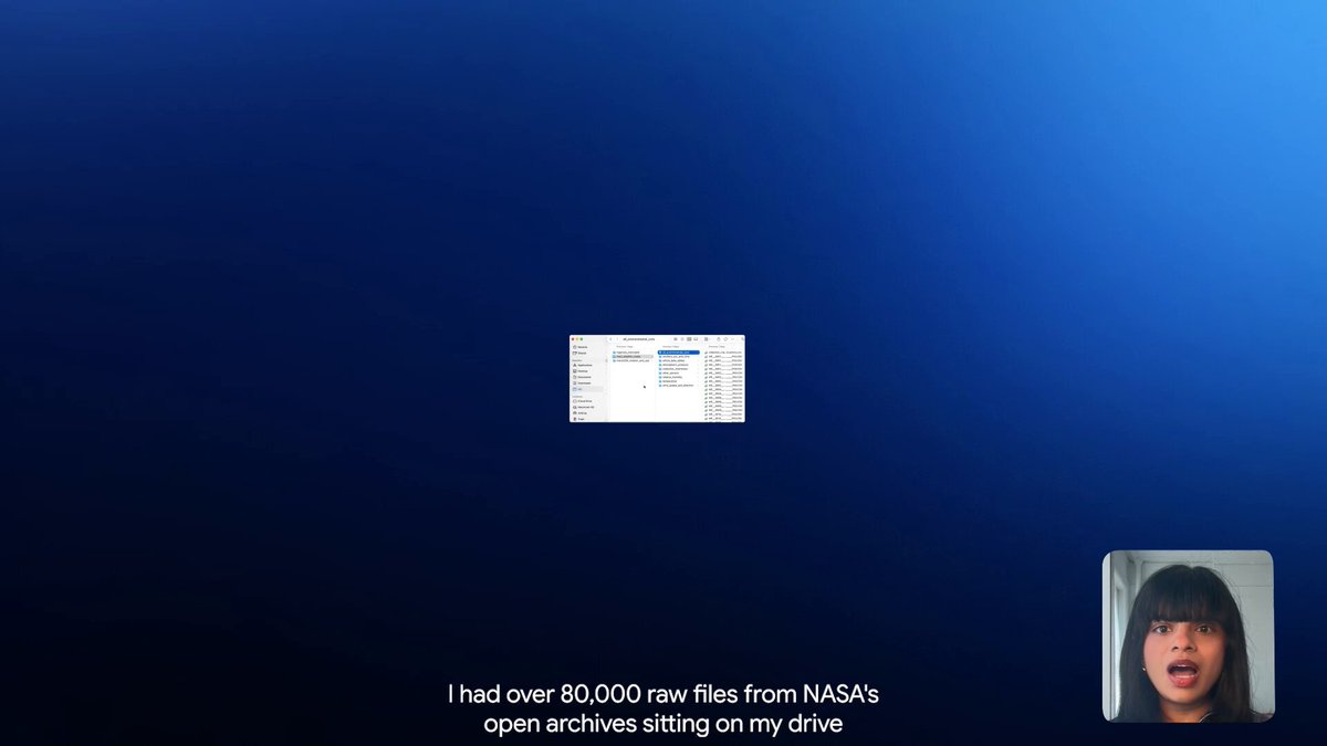 Google 演示 Gemini 4 Argon 处理 NASA 8 万份档案生成幻灯片