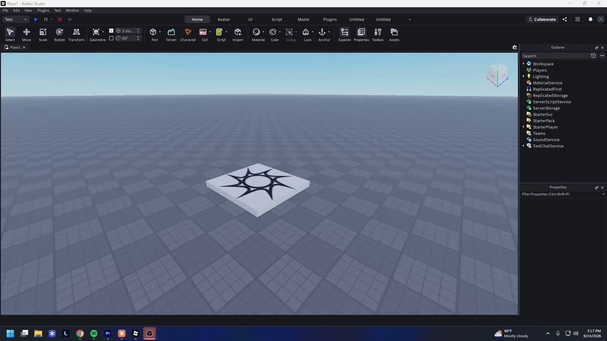 Roblox Studio UI Builder plugin demo built with Opus 5.5