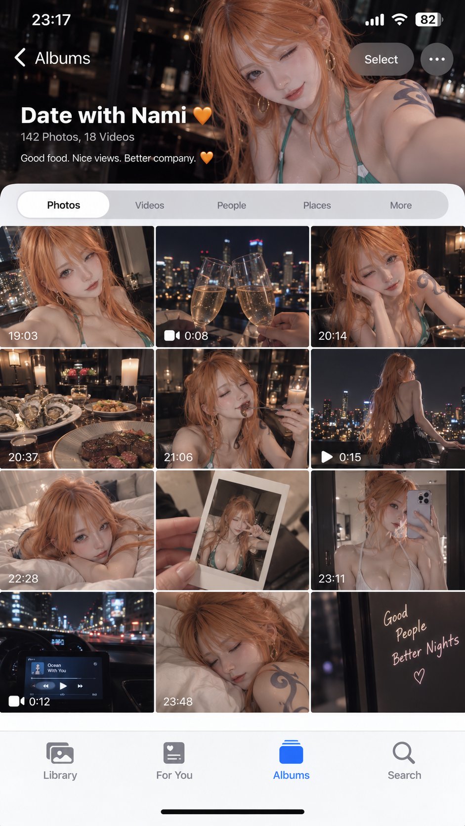 GPT Image 2.5 复刻 iOS 相册界面实测失败(第 2 张,共 2 张)