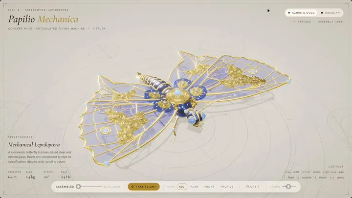 Gemini 4 Pro 的 three.js 效果被拿来对比 Fable 5.2