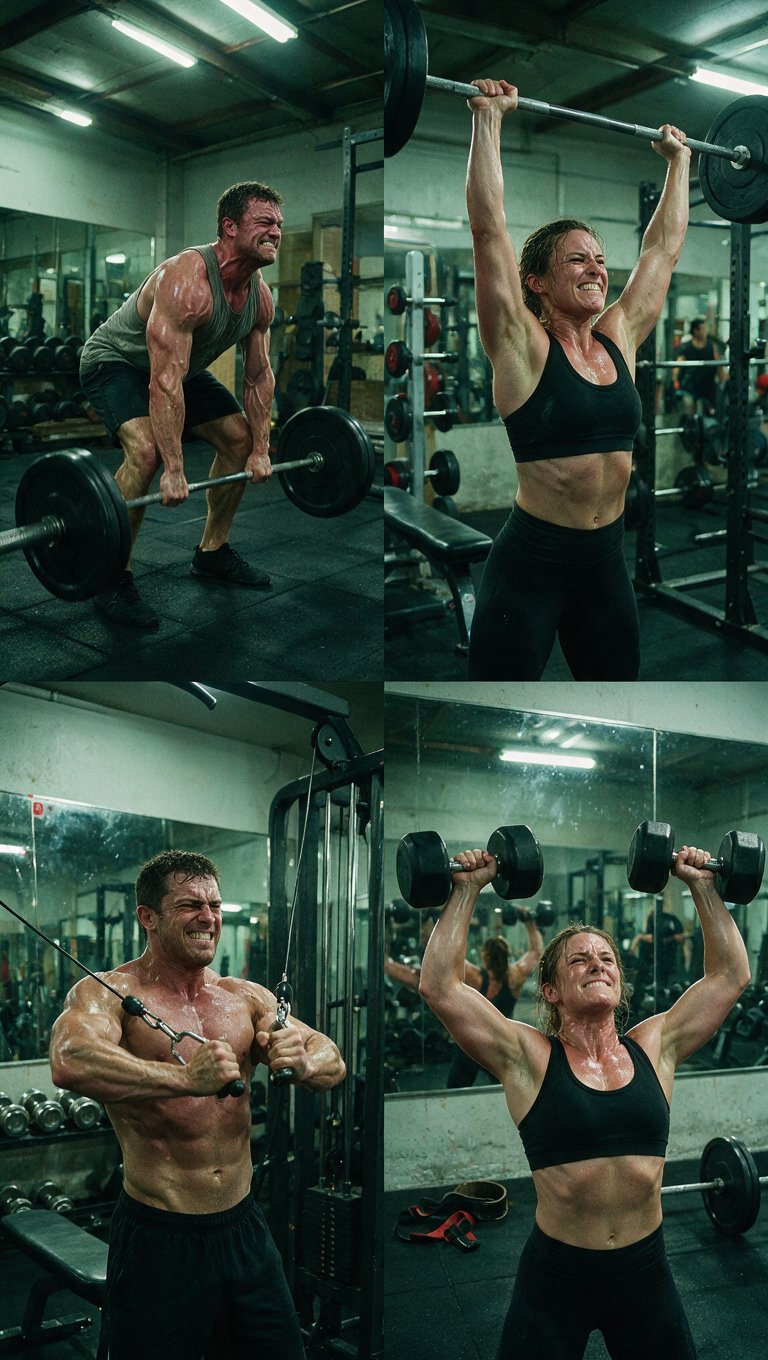 Fitness prompt tested across four image models (image 4 of 4)