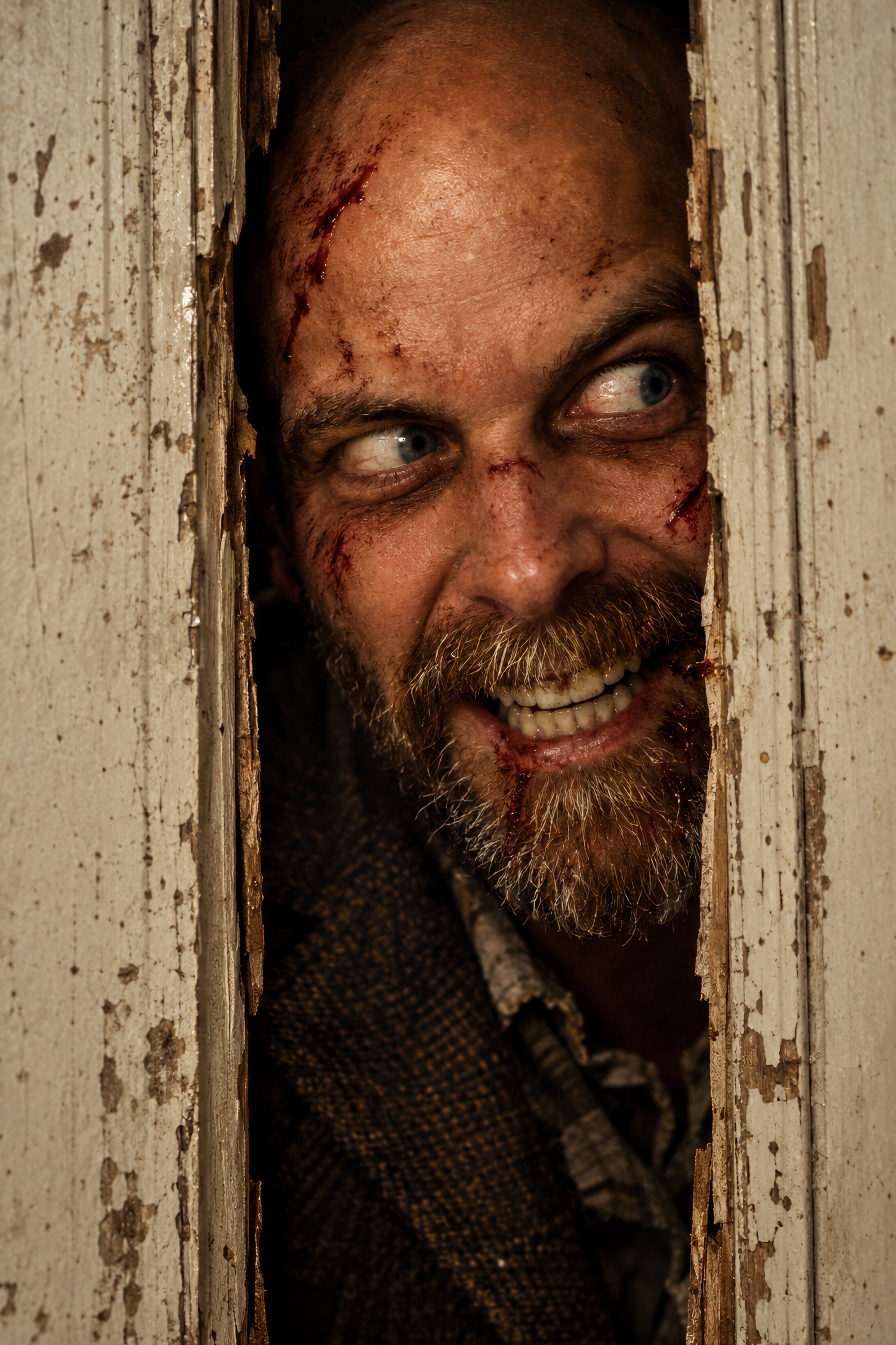 GPT Image 2.5 prompt: The Shining-style horror close-up from your selfie