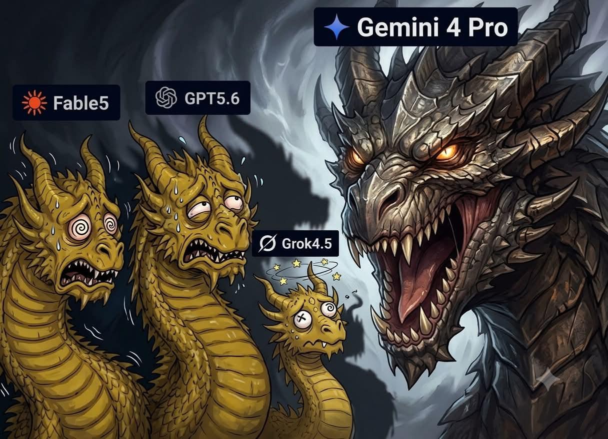 传闻 Gemini 4 Pro 与 Fable、Astra 打得难分