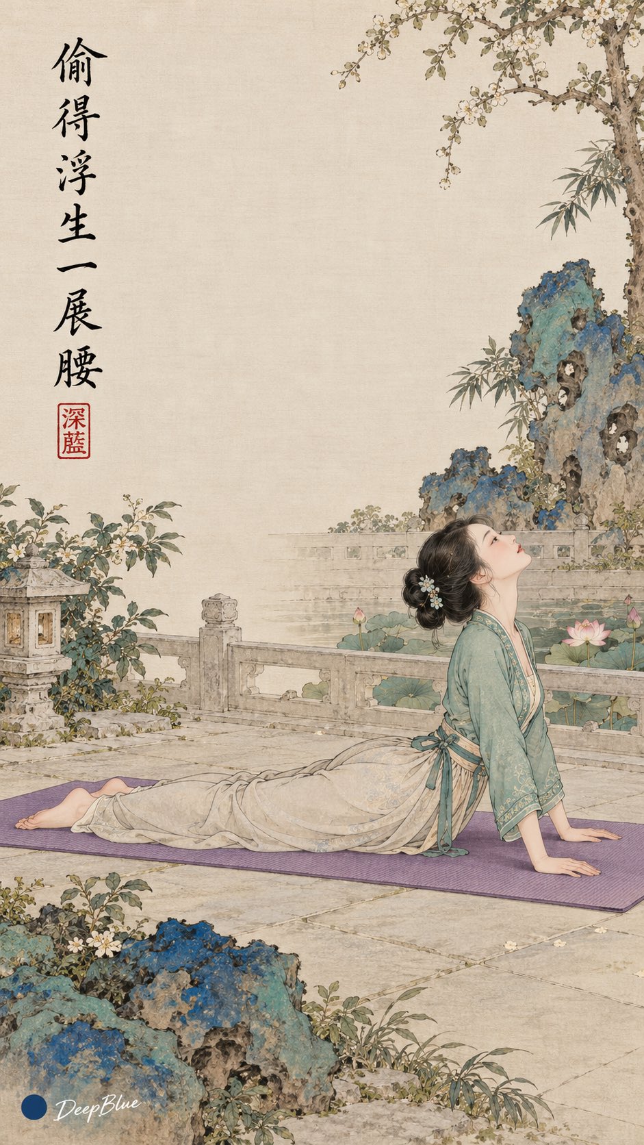 Song-dynasty hanfu gongbi prompt: contrast events plus brush calligraphy (image 3 of 4)