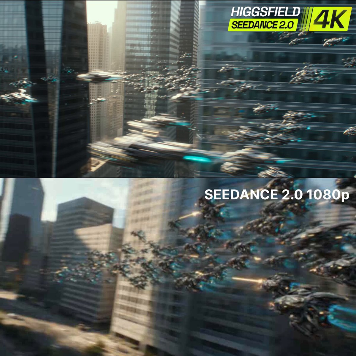 Higgsfield 展示 Seedance 2.0 原生 4K 视频模型