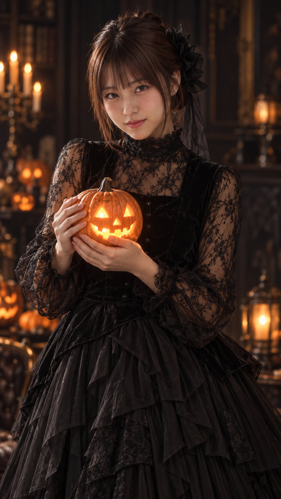 Halloween portrait prompt compared across ChatGPT, Gemini and gpt-image-2.5 (image 3 of 3)