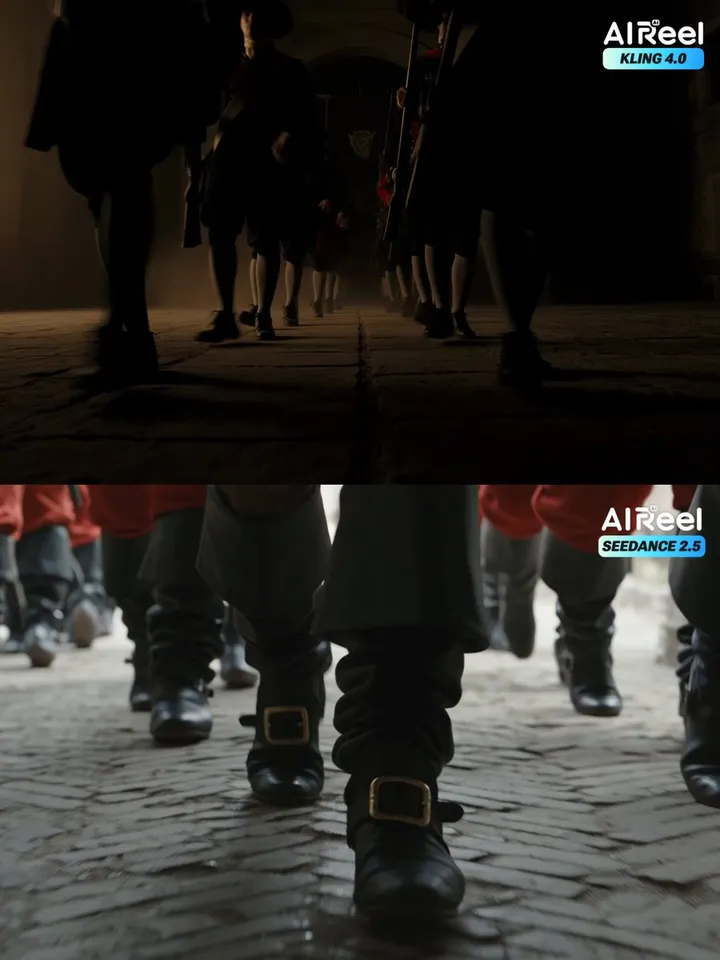 AIReel posts side-by-side Kling 4.0 vs Seedance 2.5 comparison