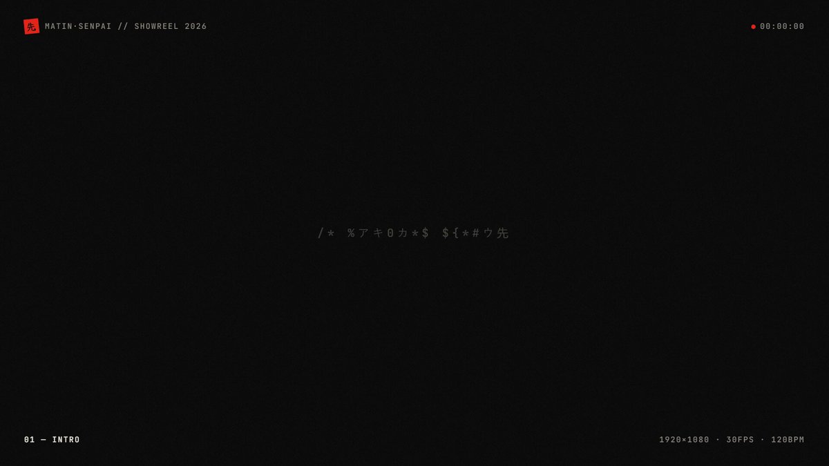 Opus 5.5 makes a Persian motion graphics showreel for a personal site
