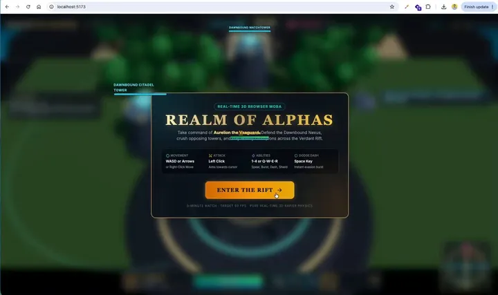 照着 Union Alpha 生成的 3D 游戏视频，用 Grok 4.6 和 Gemini 复现对比