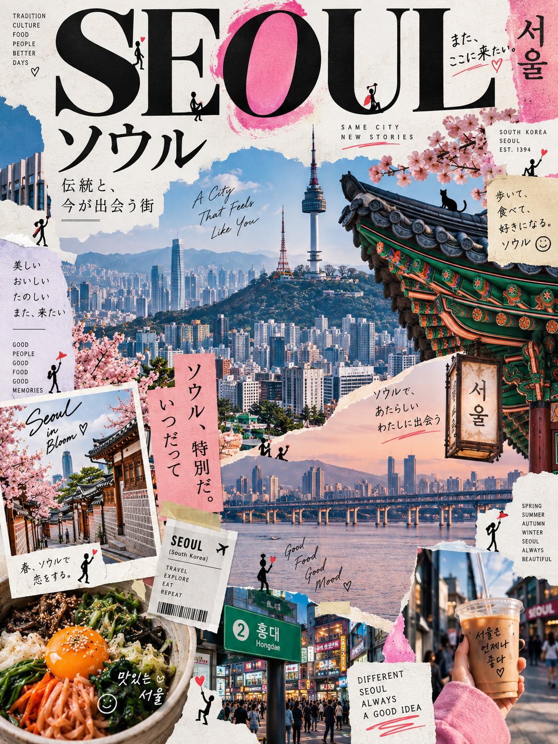 Prompt template for Japanese zine-style city posters in GPT Image 2.5