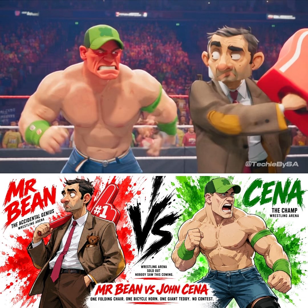 Mr. Bean vs John Cena AI boxing clip made with Seedance 2.5 and GPT Image 2.5