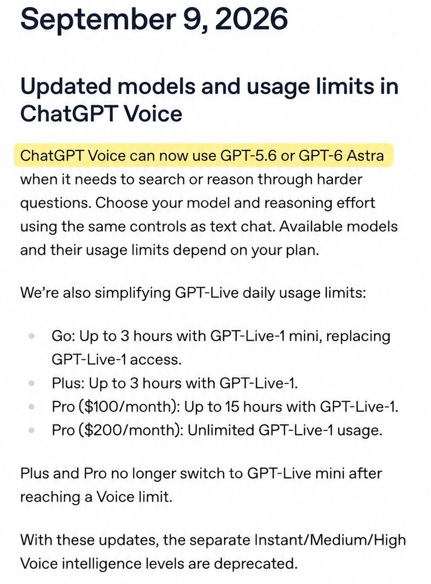 Astra 接入 ChatGPT 语音模式