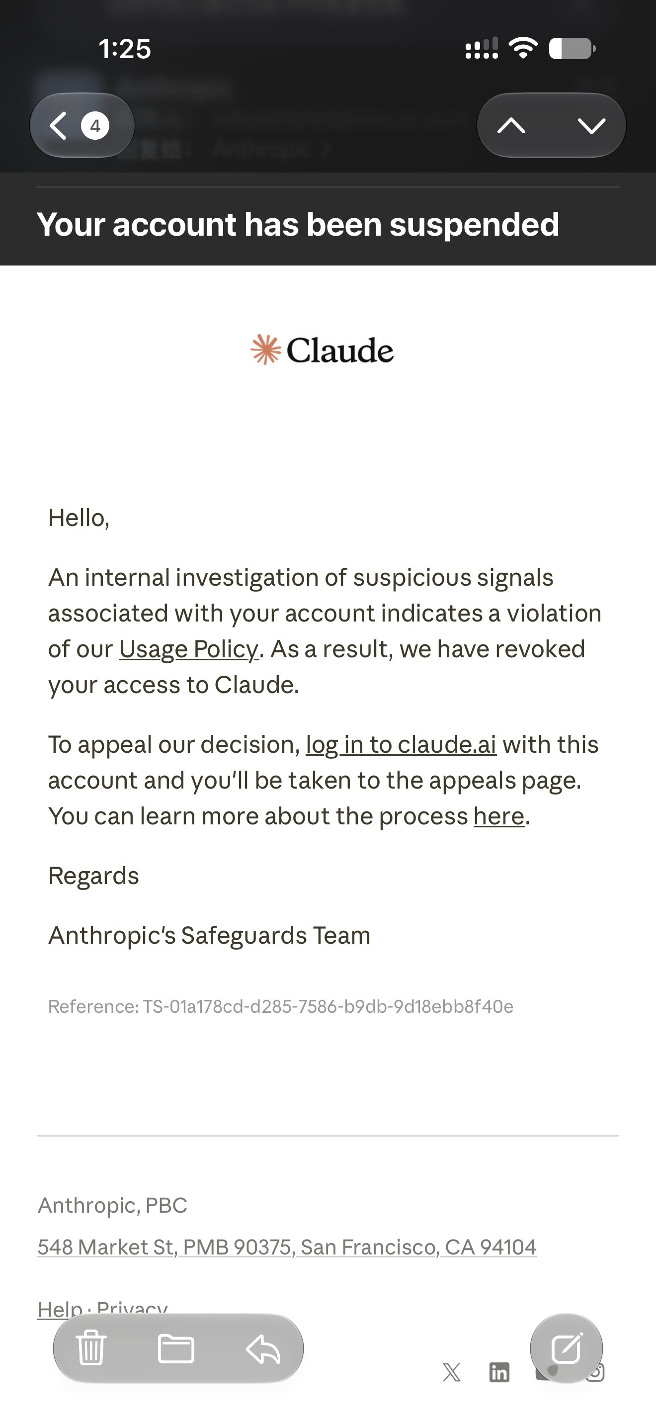 VPN 被铲致 IP 乱跳,Claude Pro 一分钟内被封(第 2 张,共 3 张)