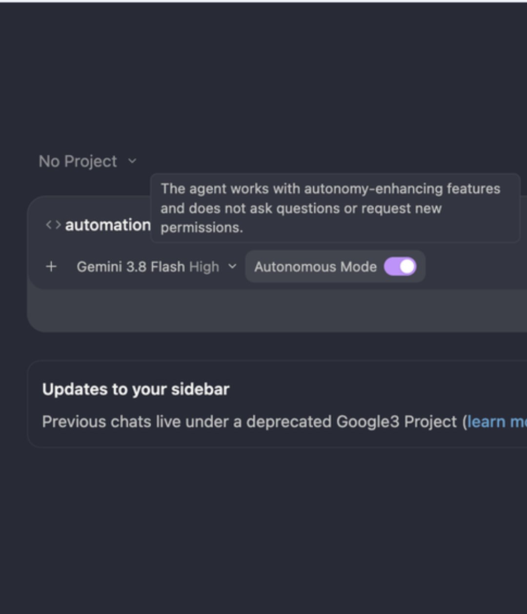 Google tests Auto mode for Antigravity, possibly launching with Gemini 4 Argon