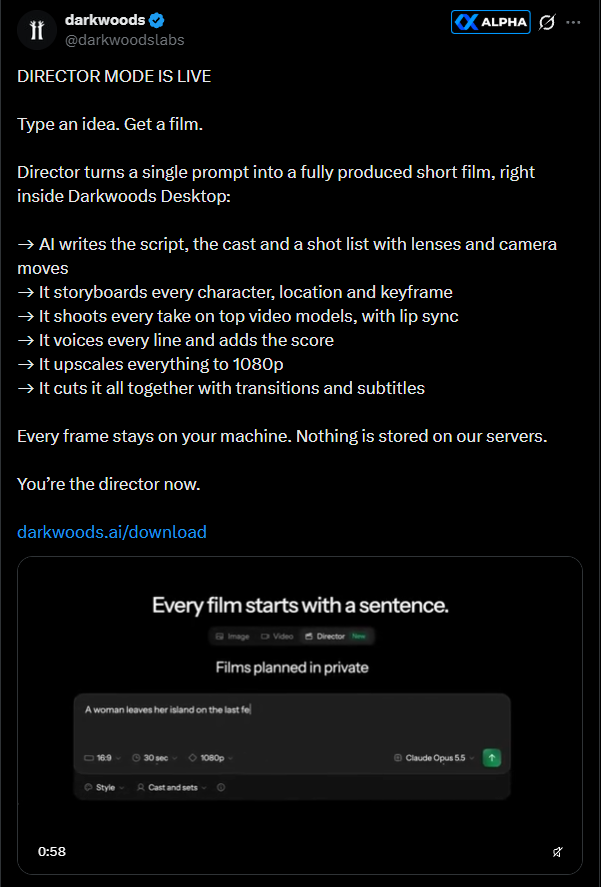 Darkwoods: privacy-first multi-model AI platform (image 2 of 4)