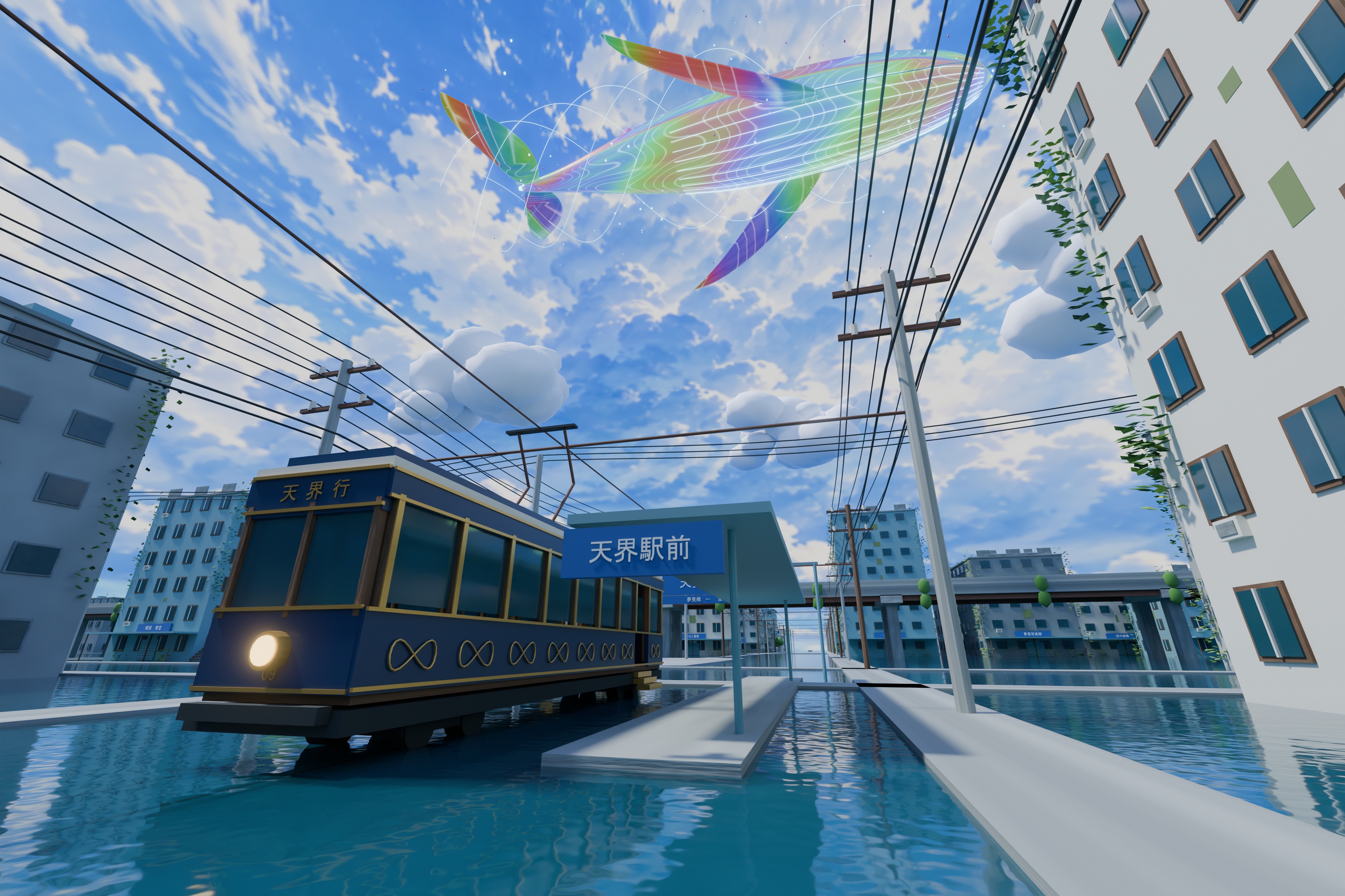 用 Images 2.5 给 Blender 街景做全景天空盒(第 2 张,共 4 张)