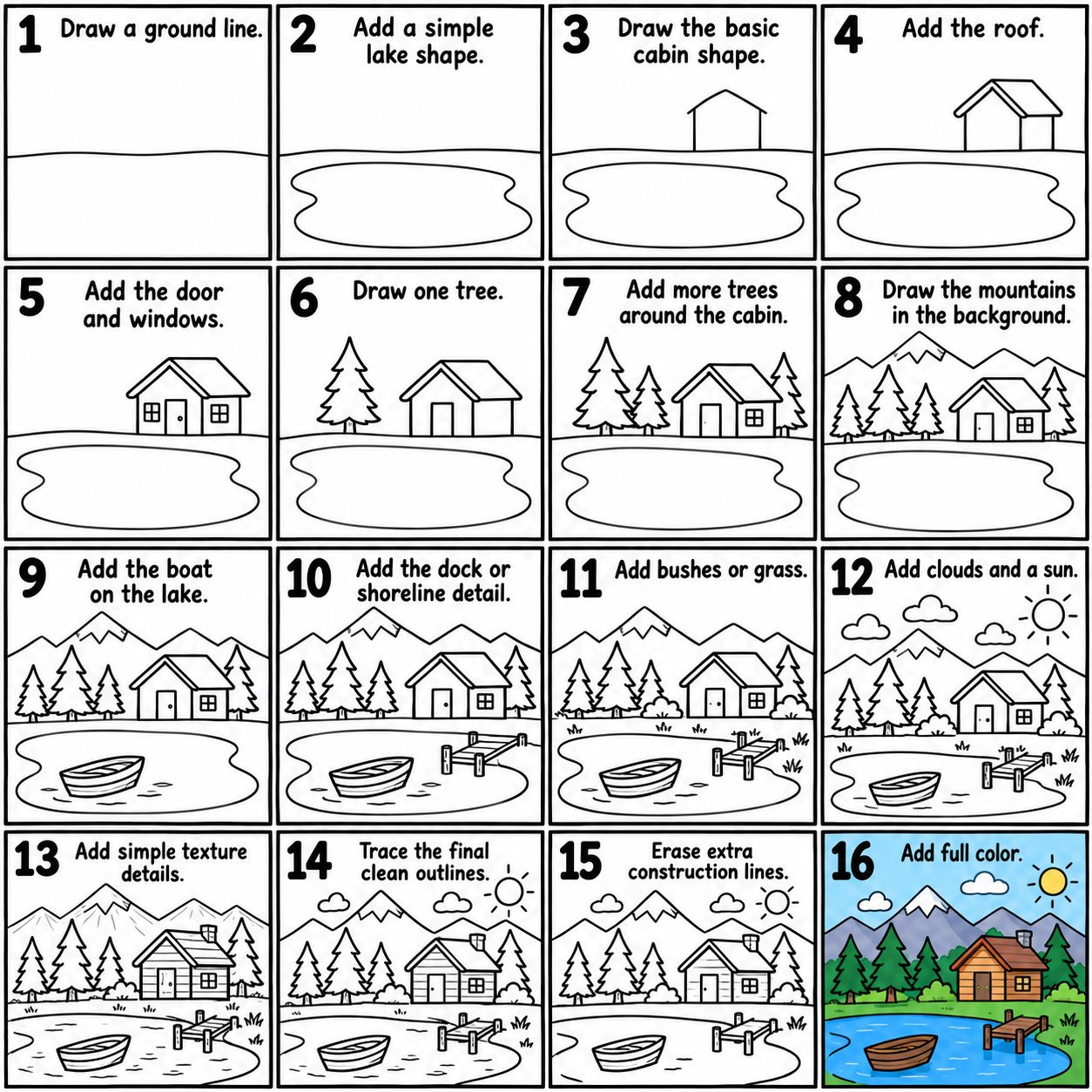 Images 2.5 prompt turns any subject into a step-by-step drawing worksheet