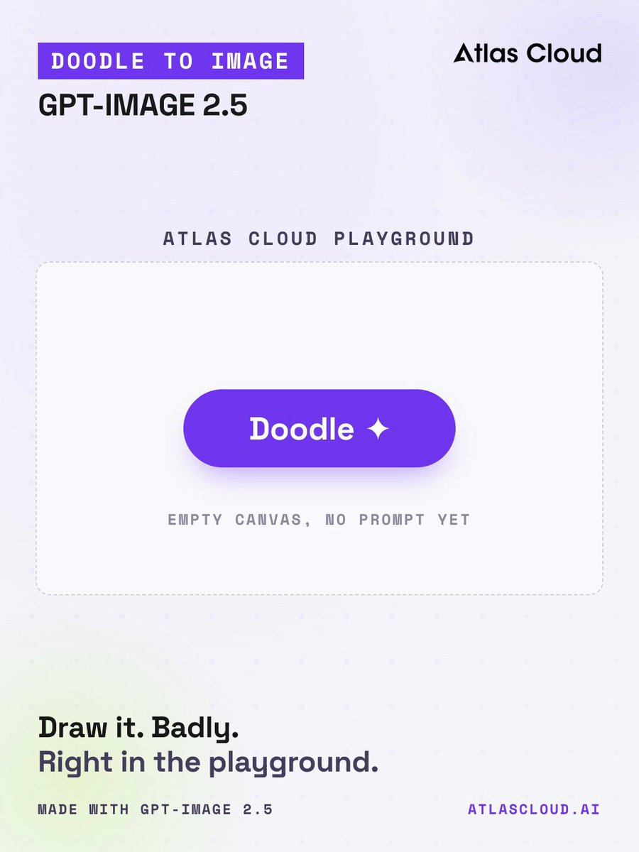 Atlas Cloud adds Doodle reference input to GPT-Image 2.5