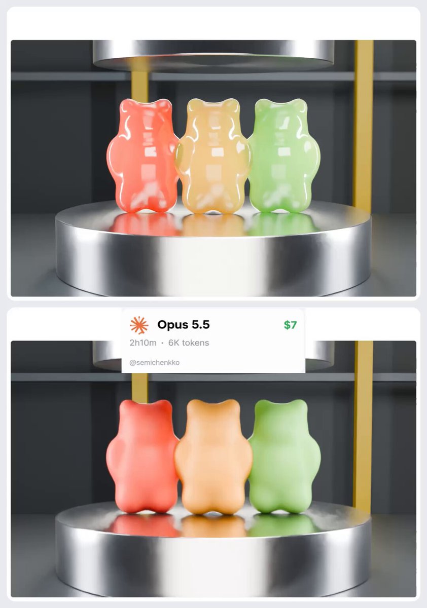 MiniMax M3.1 Flash vs Opus 5.5 on the same prompt: $1.43 vs $7, 1h20m vs 2h10m