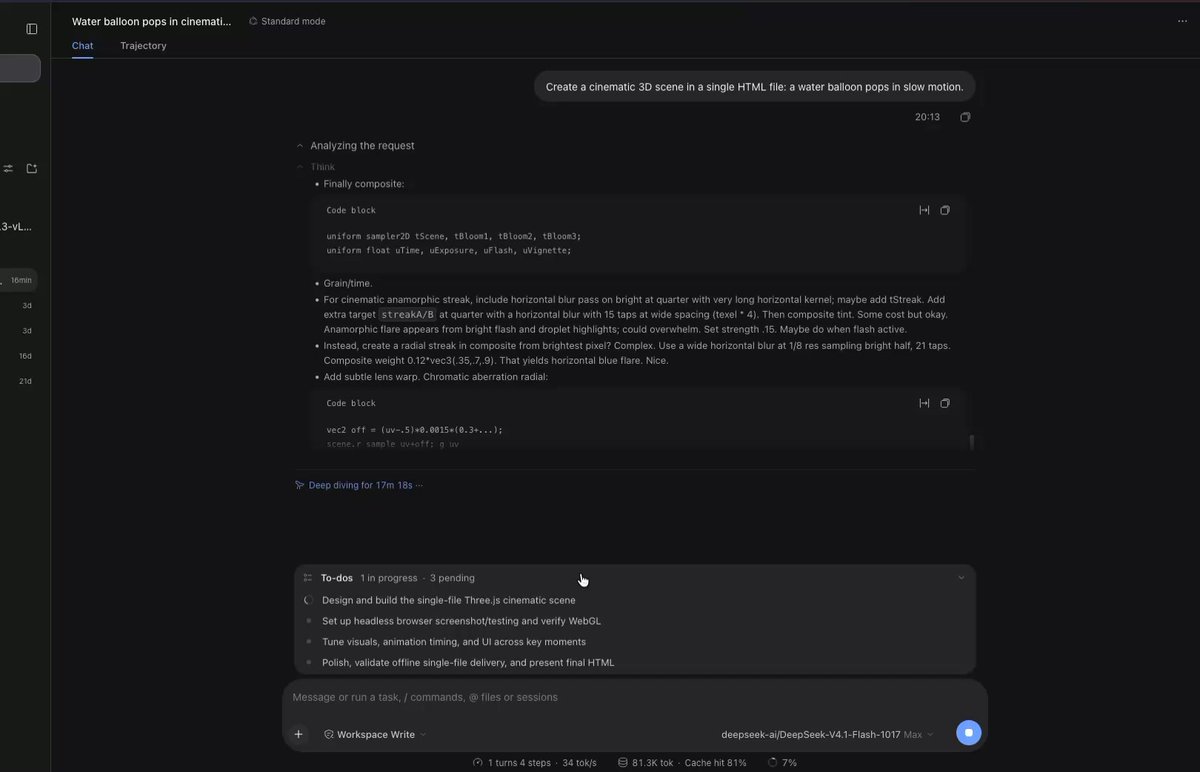 两台 DGX Spark 本地跑 DeepSeek V4.1 Flash 于 DeepSeek Harness