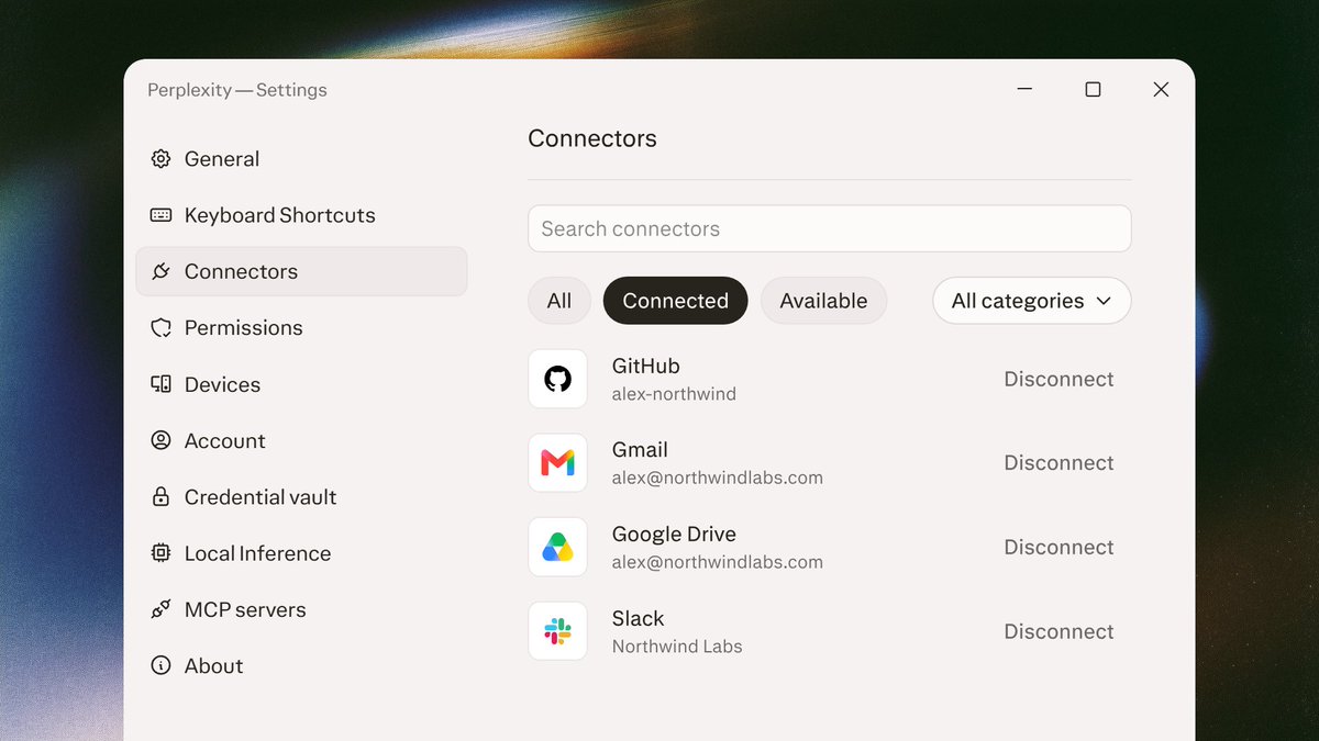Portable Computer connects to Slack, Gmail, Drive and local files