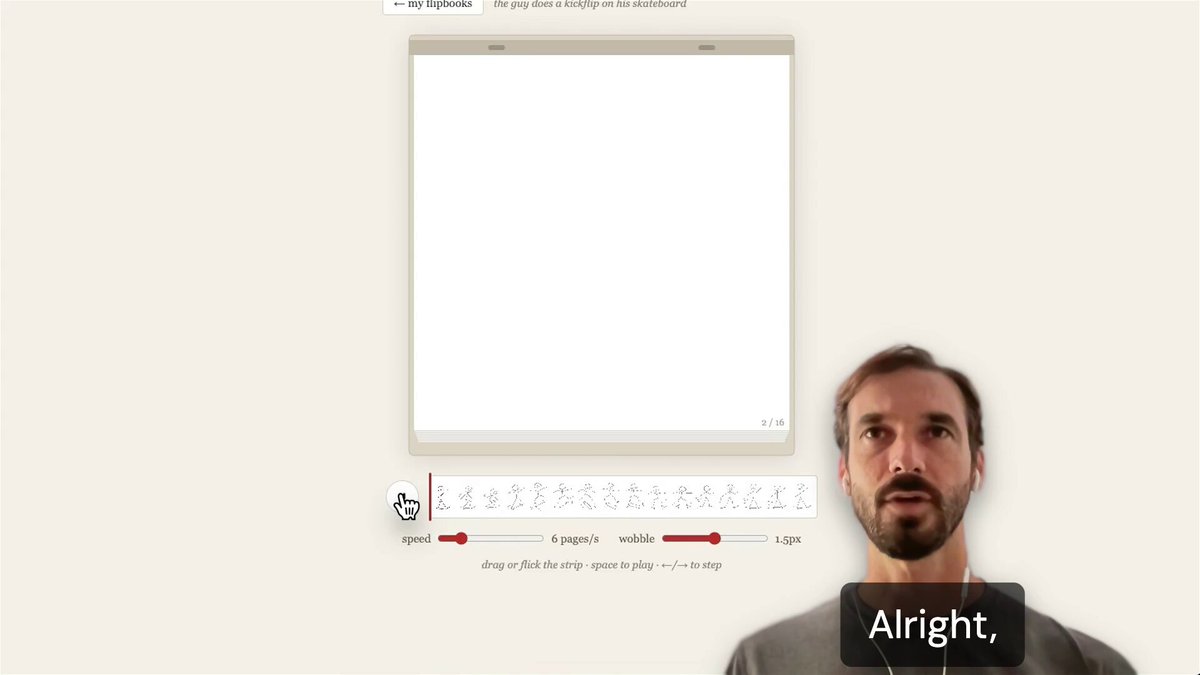 Open-source flipbook app uses GPT Image 2.5 to generate frame sequences